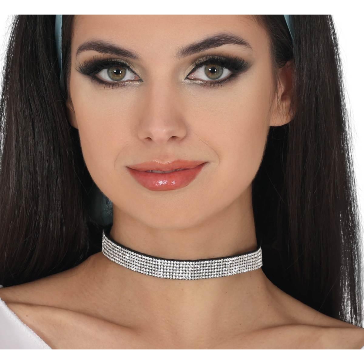 Collana girocollo strass