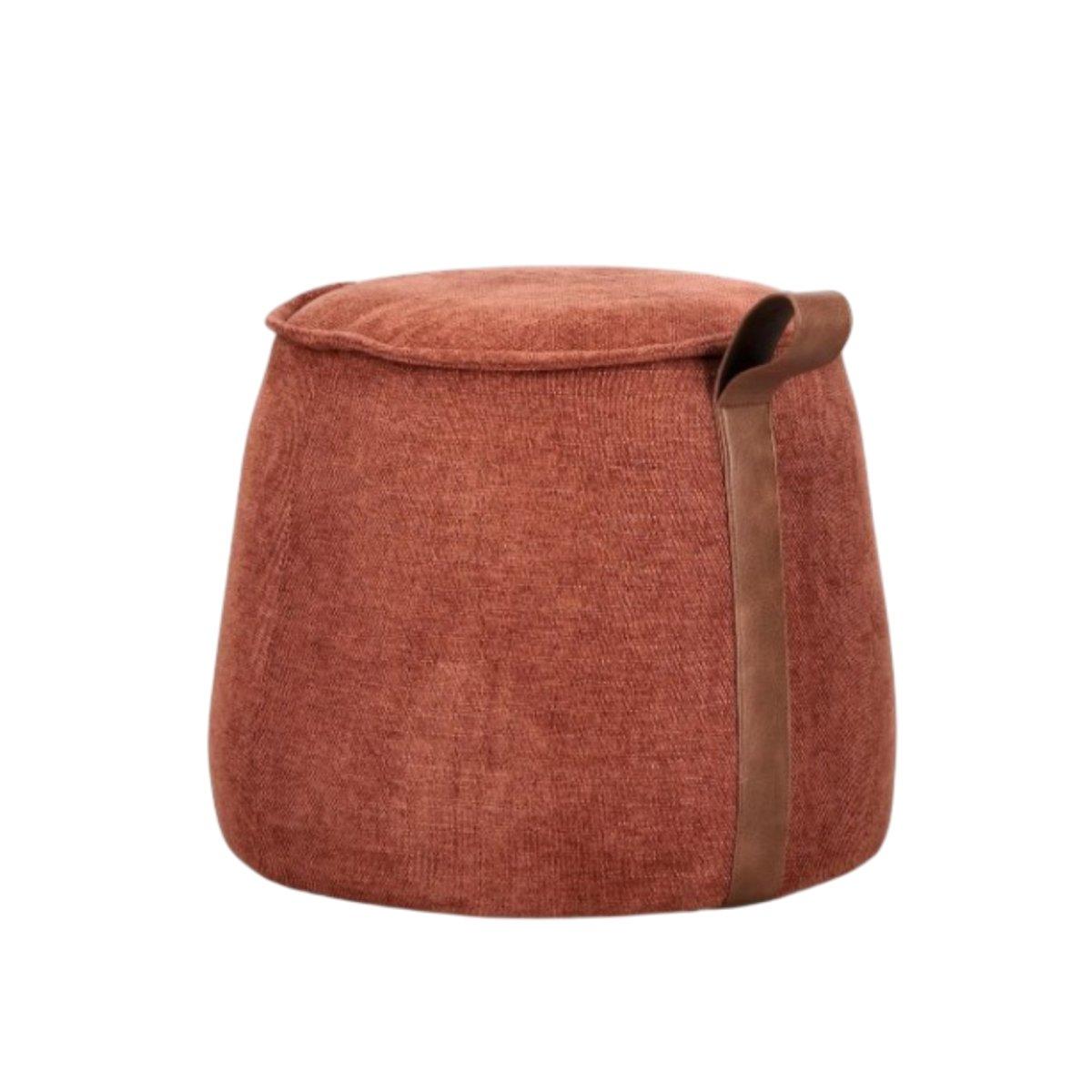 Pouf 50 x 41 cm Anila terracotta