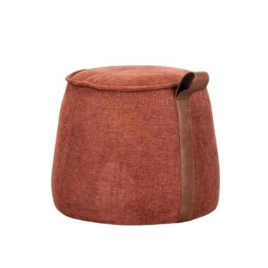 Pouf 50 x 41 cm Anila terracotta
