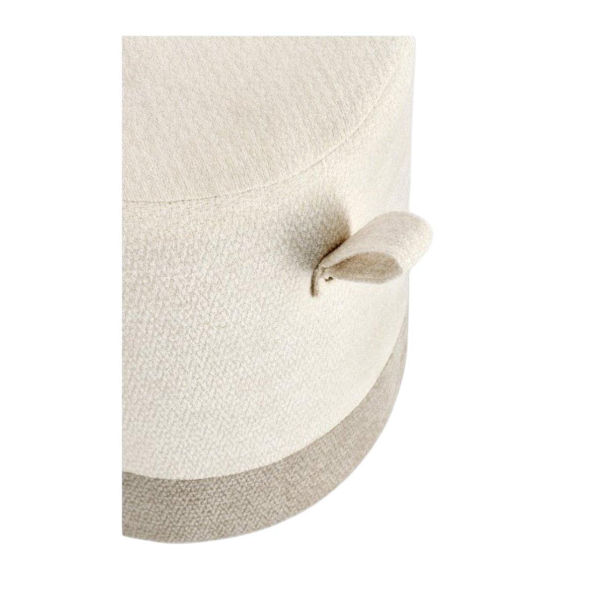 Pouf 39 x 44 Deva bianco grigio