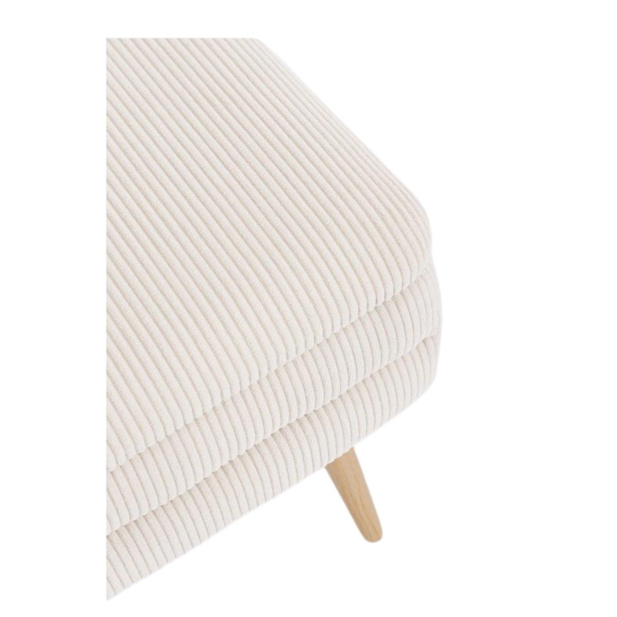 Pouf 50 x 34 x 24 cm olga bianco apribile