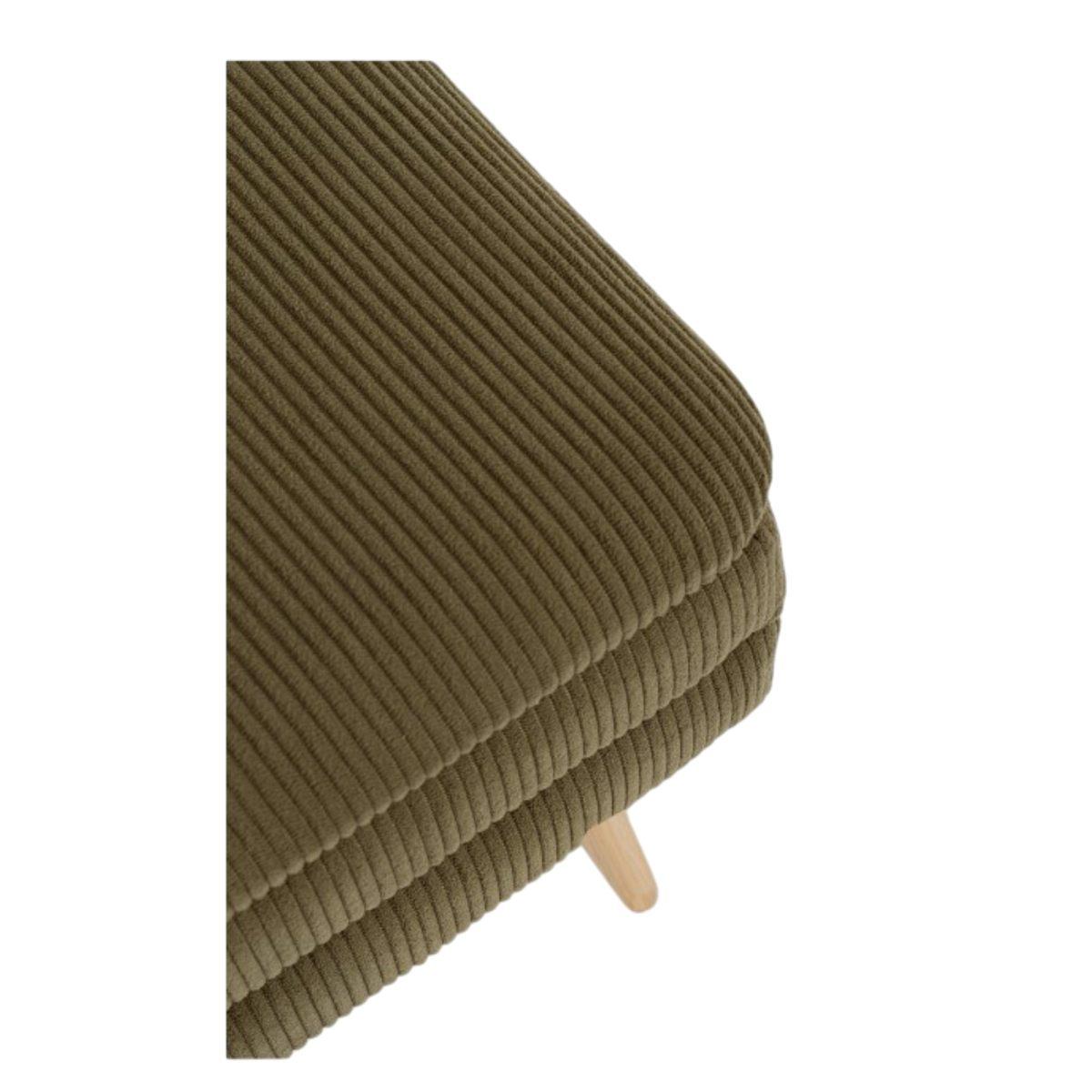 Pouf 50 x 34 x 24 cm olga verde bosco apribile