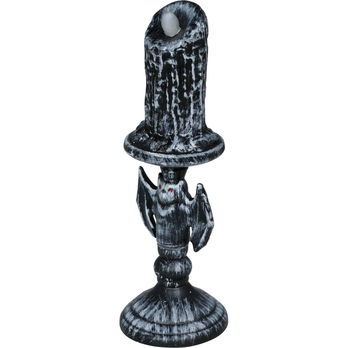 Candelabro halloween pipistrello con luce 26 cm