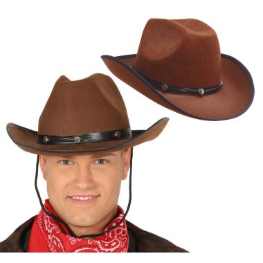 Cappello cowboy marrone