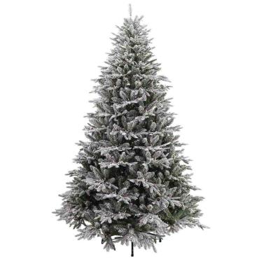Albero 210 cm Natale verde karitè con luci LED