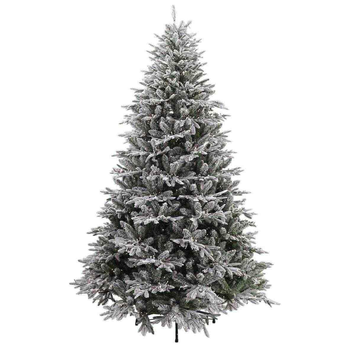 Albero 240 cm Natale verde karitè con luci LED