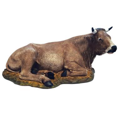 Statua Moranduzzo 30 cm bue sdraiato collection