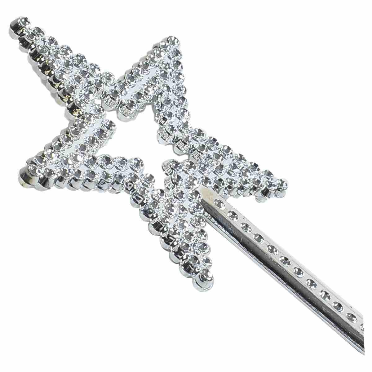 Bacchetta Argento Con Stella cm.34 |Carnival Toys