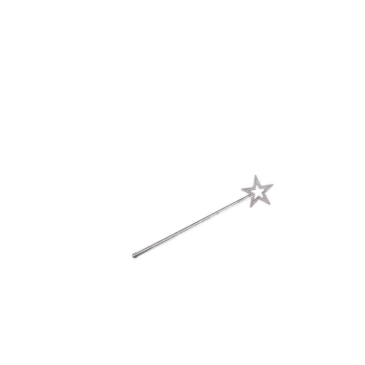 Bacchetta Argento Con Stella cm.34 |Carnival Toys