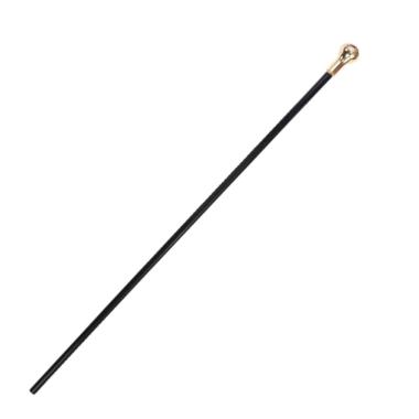 Bastone Pvc Nero Con Pomello Oro cm.110 |Carnival Toys