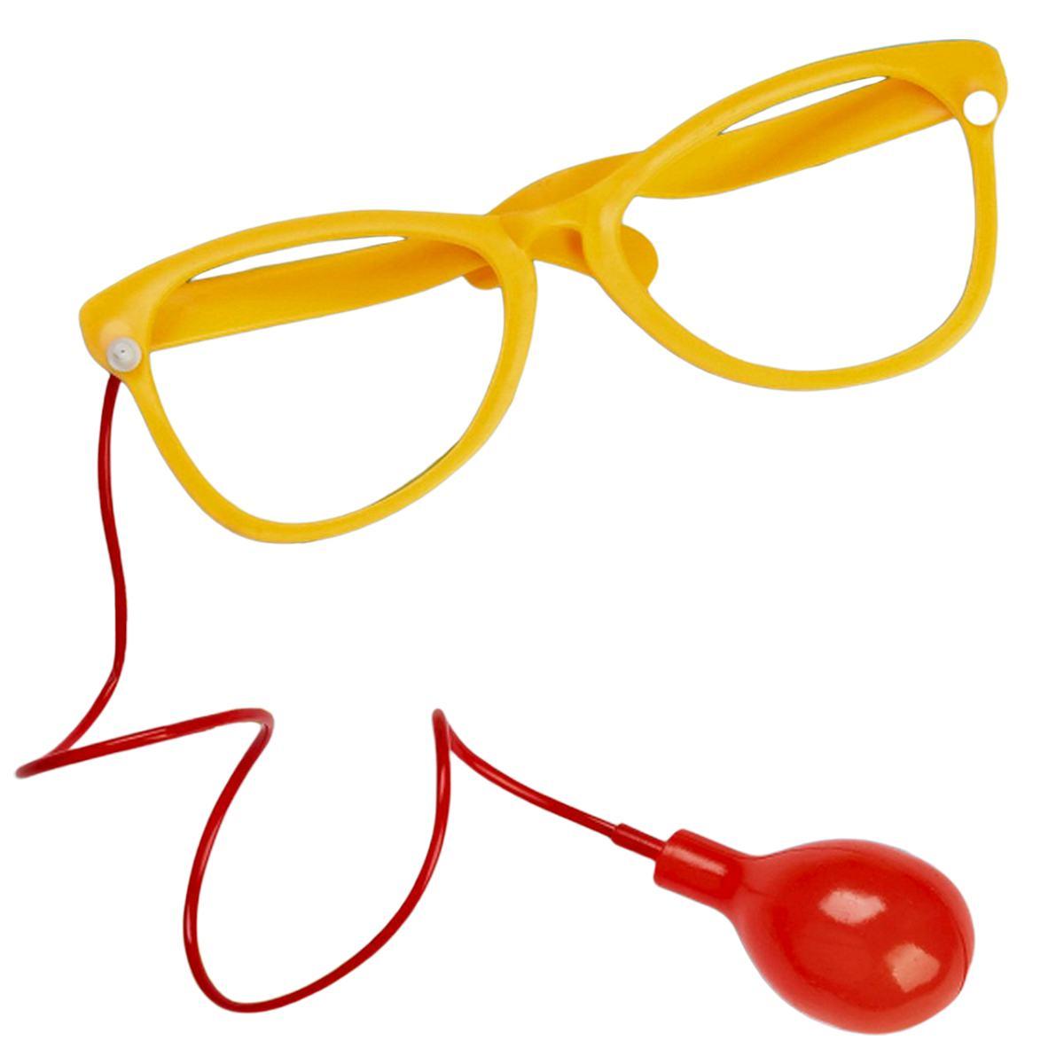 Occhiali Clown Spruzzo Con Pompetta |Carnival Toys