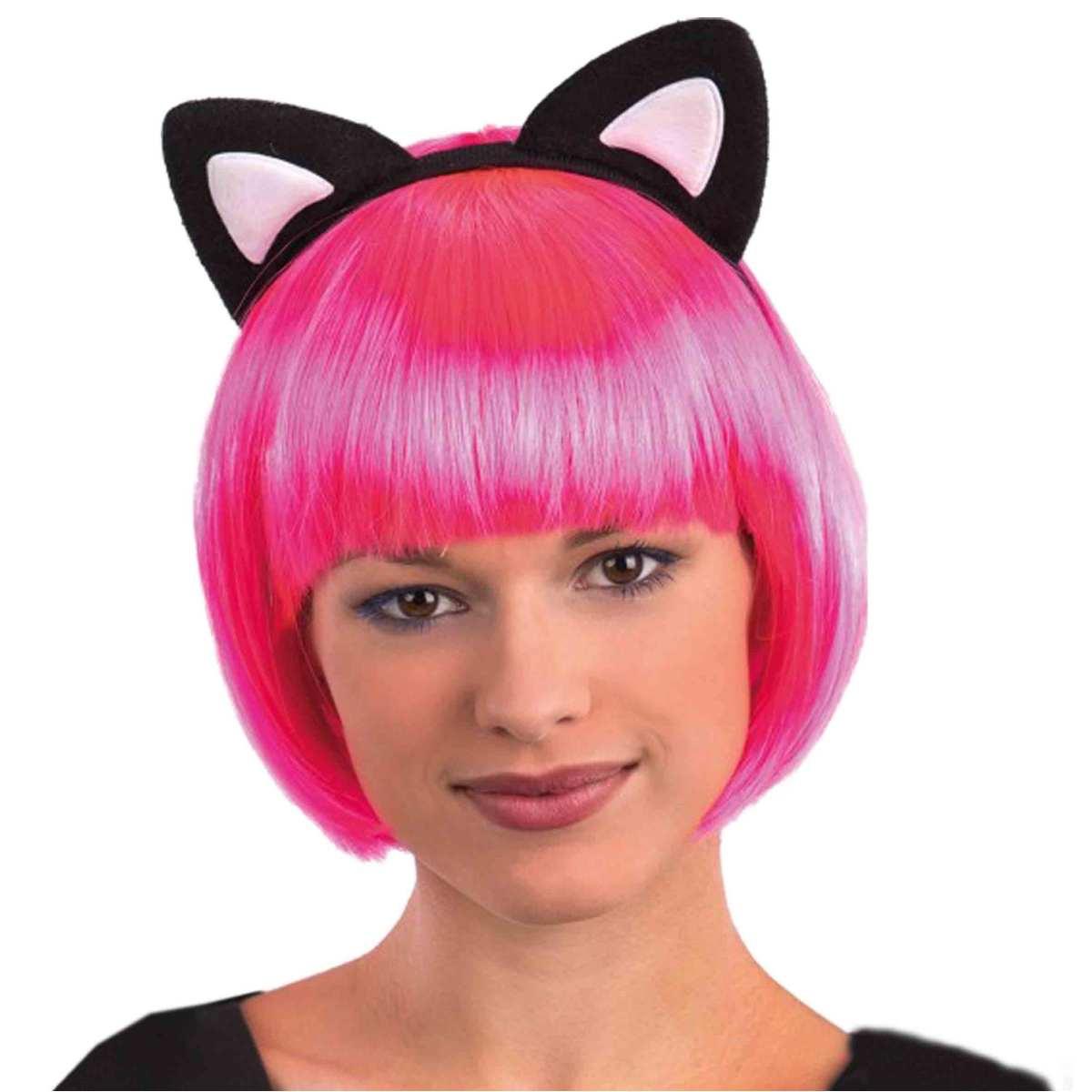 Cerchietto Gatto Nero Con Orecchie |Carnival Toys