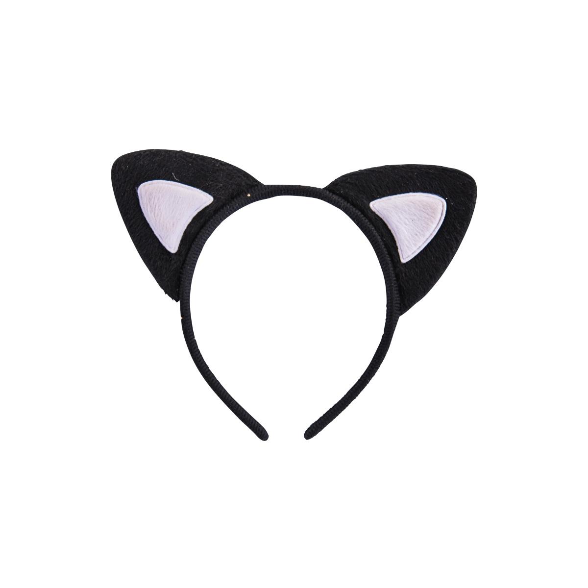 Cerchietto Gatto Nero Con Orecchie |Carnival Toys