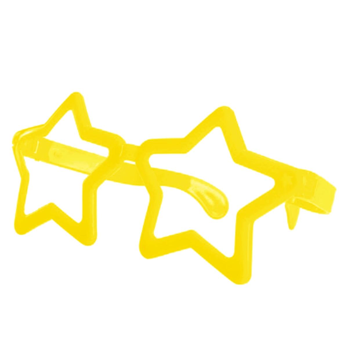 Occhiali Stella Maxi Gialli Senza Lenti |Carnival Toys