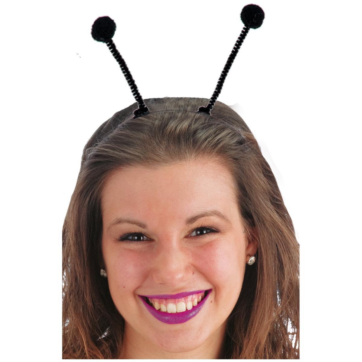 Cerchietto Con Antenne Nero |Carnival Toys