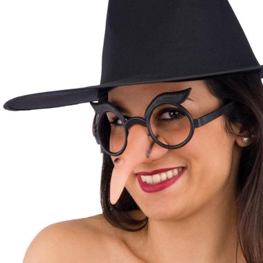 Occhiali Da Strega Senza Lenti Con Naso |Carnival Toys