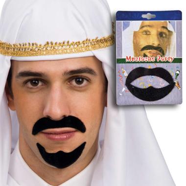 Baffi Arabo Neri Con Pizzetto |Carnival Toys