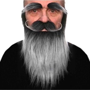 Barba Baffi E Sopracciglia Brizzolate |Carnival Toys