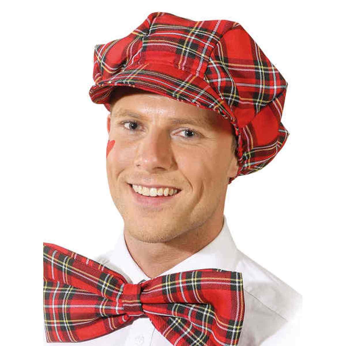 Cappello Scozzese Basco Con Farfalla |Orlob