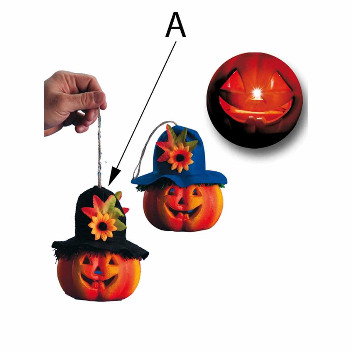 Zucca Con Cappello Con Luci cm.Ø13.5 |Carnival Toys
