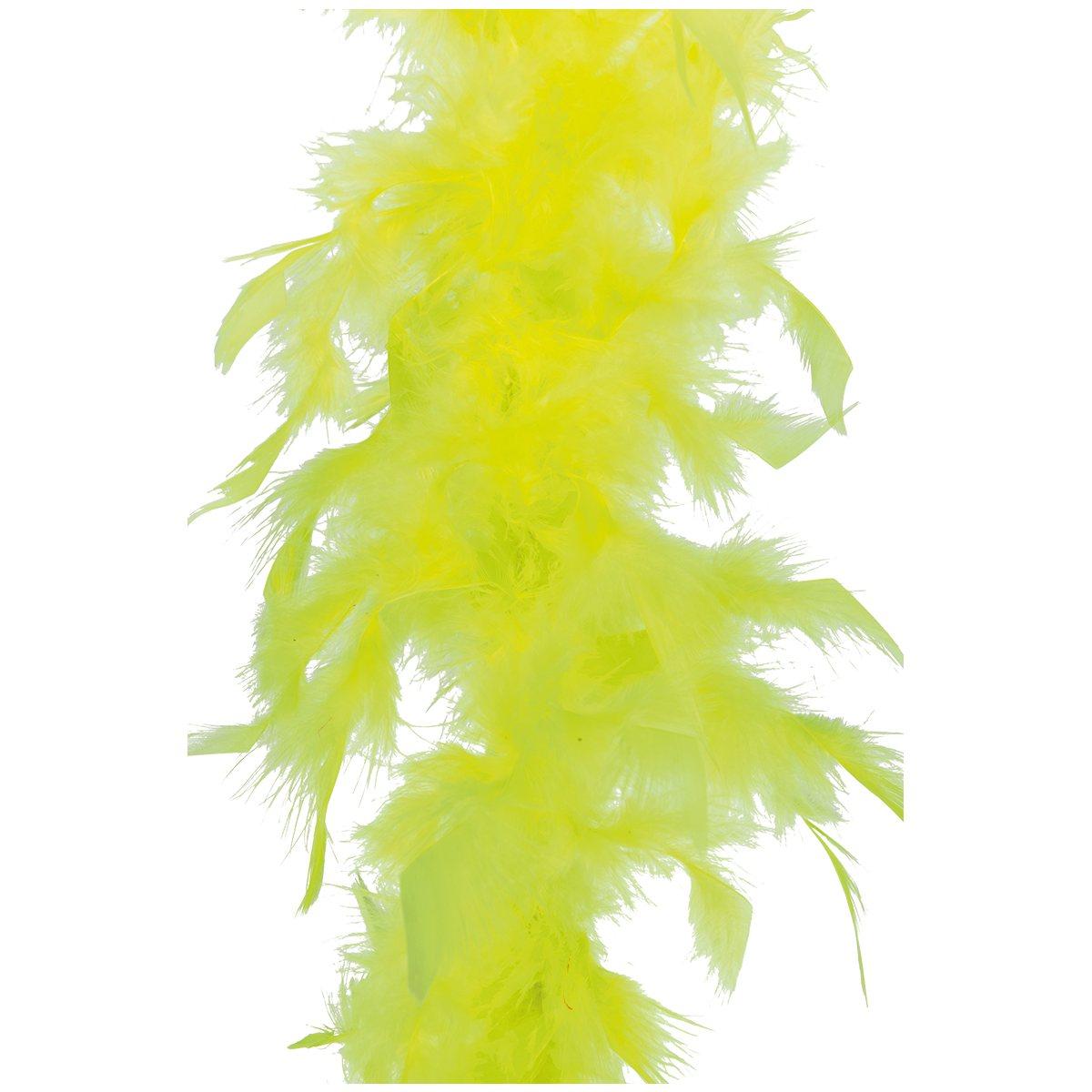 Boa Di Piume cm.180 Gr.40 Giallo Fluo |Carnival Toys