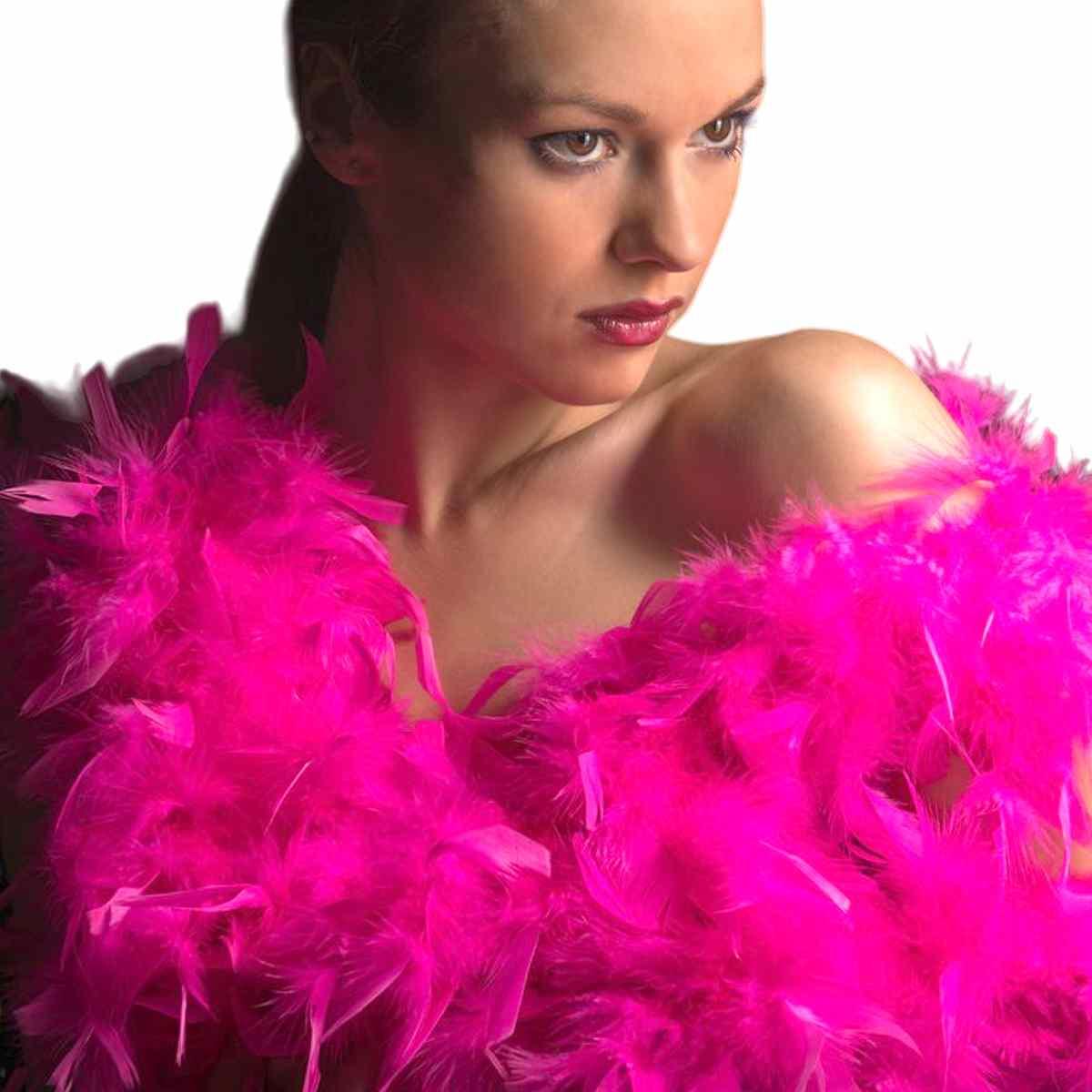 Boa Di Piume cm.180 Gr.40 Fucsia Fluo |Carnival Toys