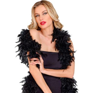 Boa Di Piume Lusso cm.180 Gr.40 Nero |Carnival Toys
