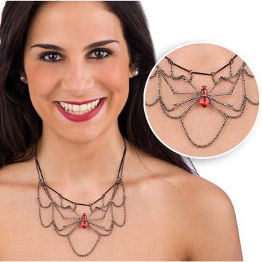 Collana Ragnatela Con Ragno |Carnival Toys
