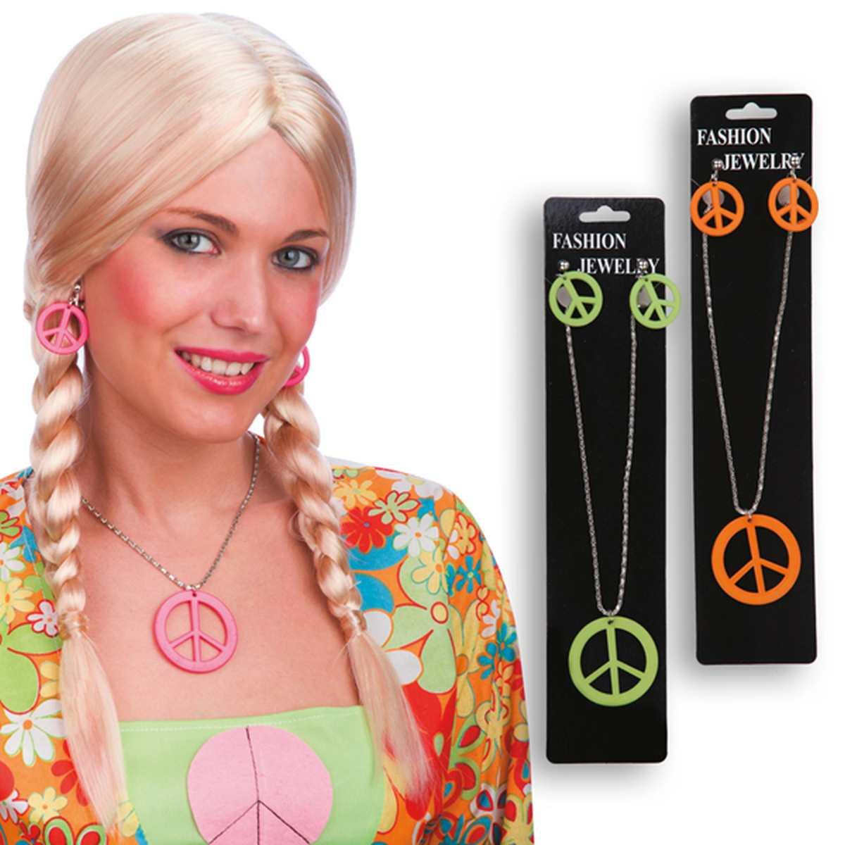 Collana E Orecchini Peace And Love 3 Modelli |Carnival Toys