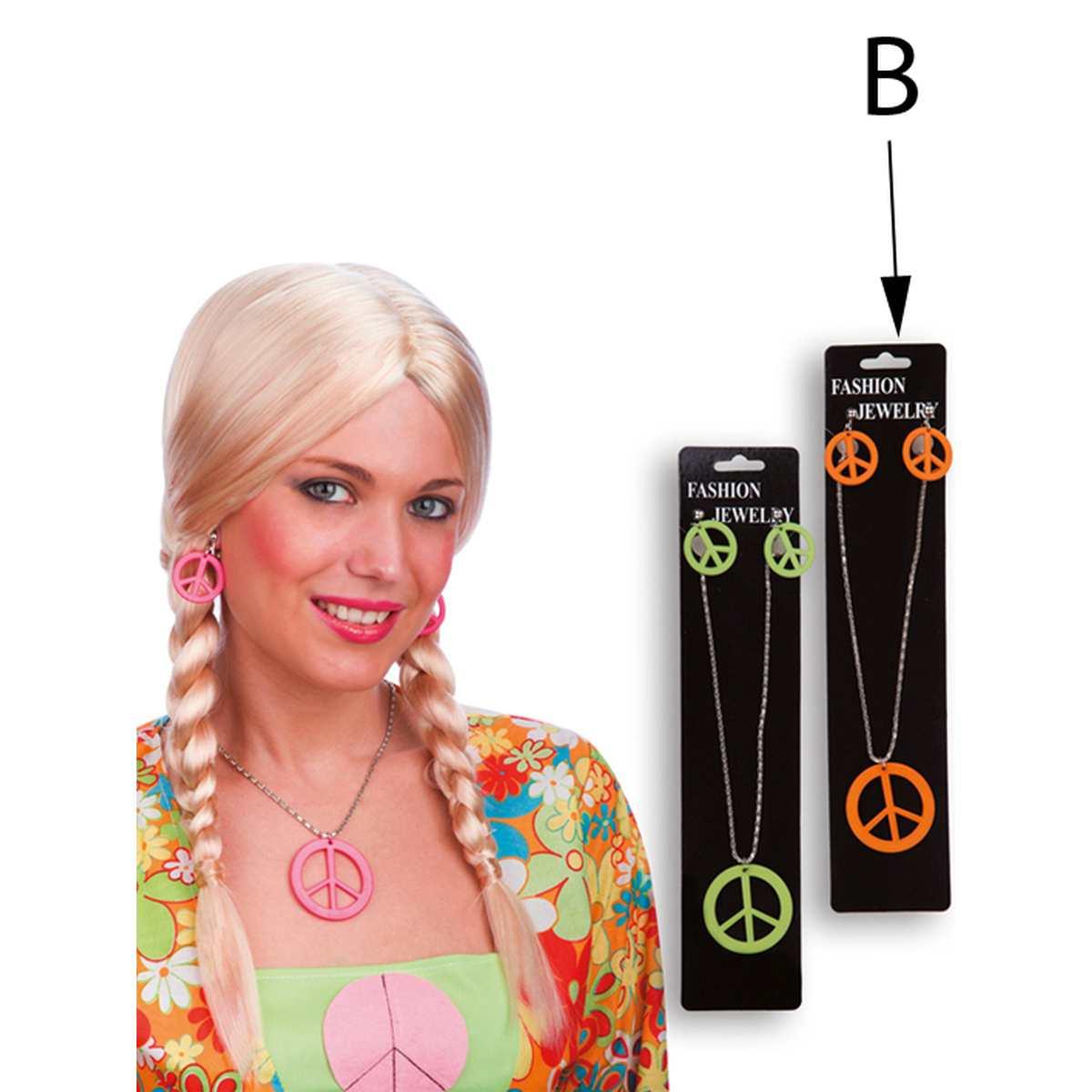 Collana E Orecchini Peace And Love 3 Modelli |Carnival Toys