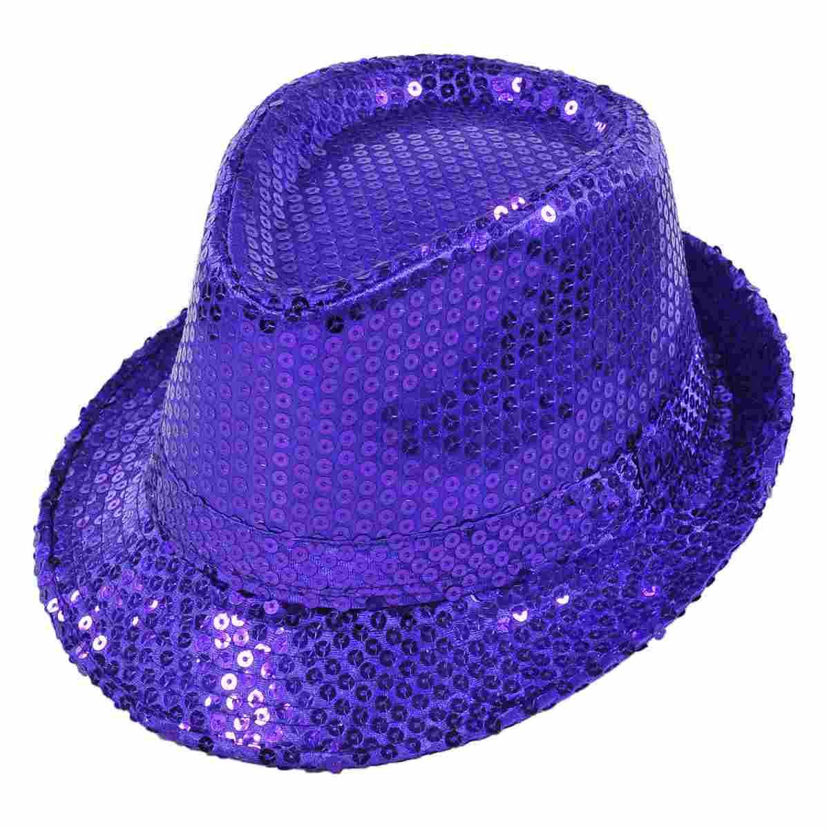 Cappello Borsalino Viola Con Paillettes |Orlob