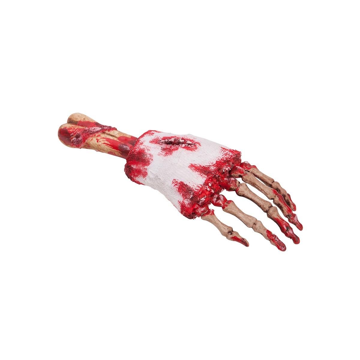 Mano Scheletro Con Benda Insanguinata cm.31 |Carnival Toys