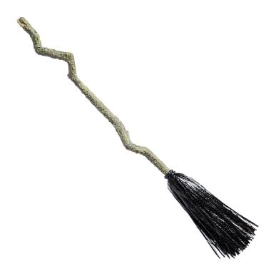 Scopa Strega Nera Con Fili Metalizzati cm.65 |Carnival Toys