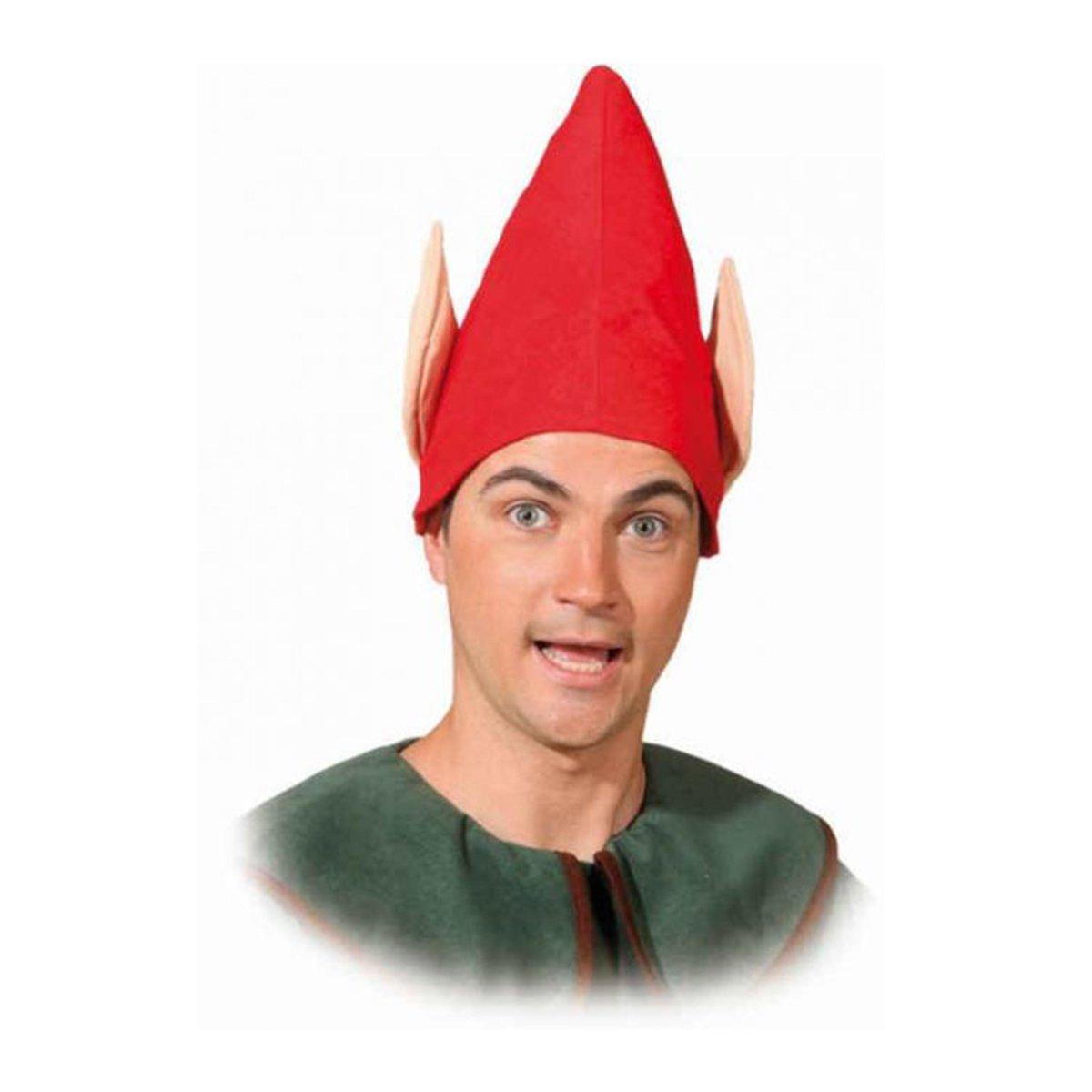 Cappello Elfo Rosso Con Maxi Orecchie |Orlob