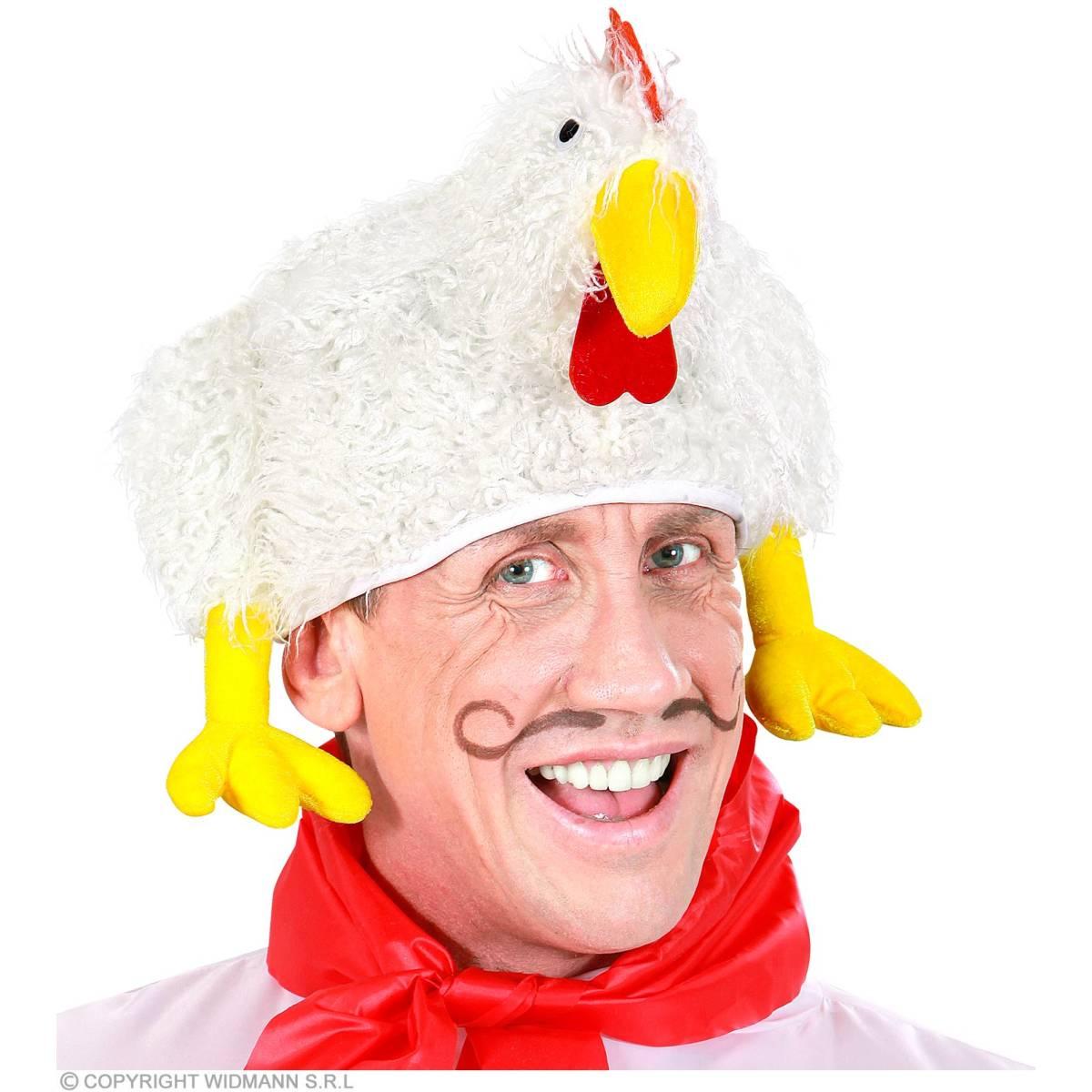 Cappello Pollo Peloso Bianco |Widmann