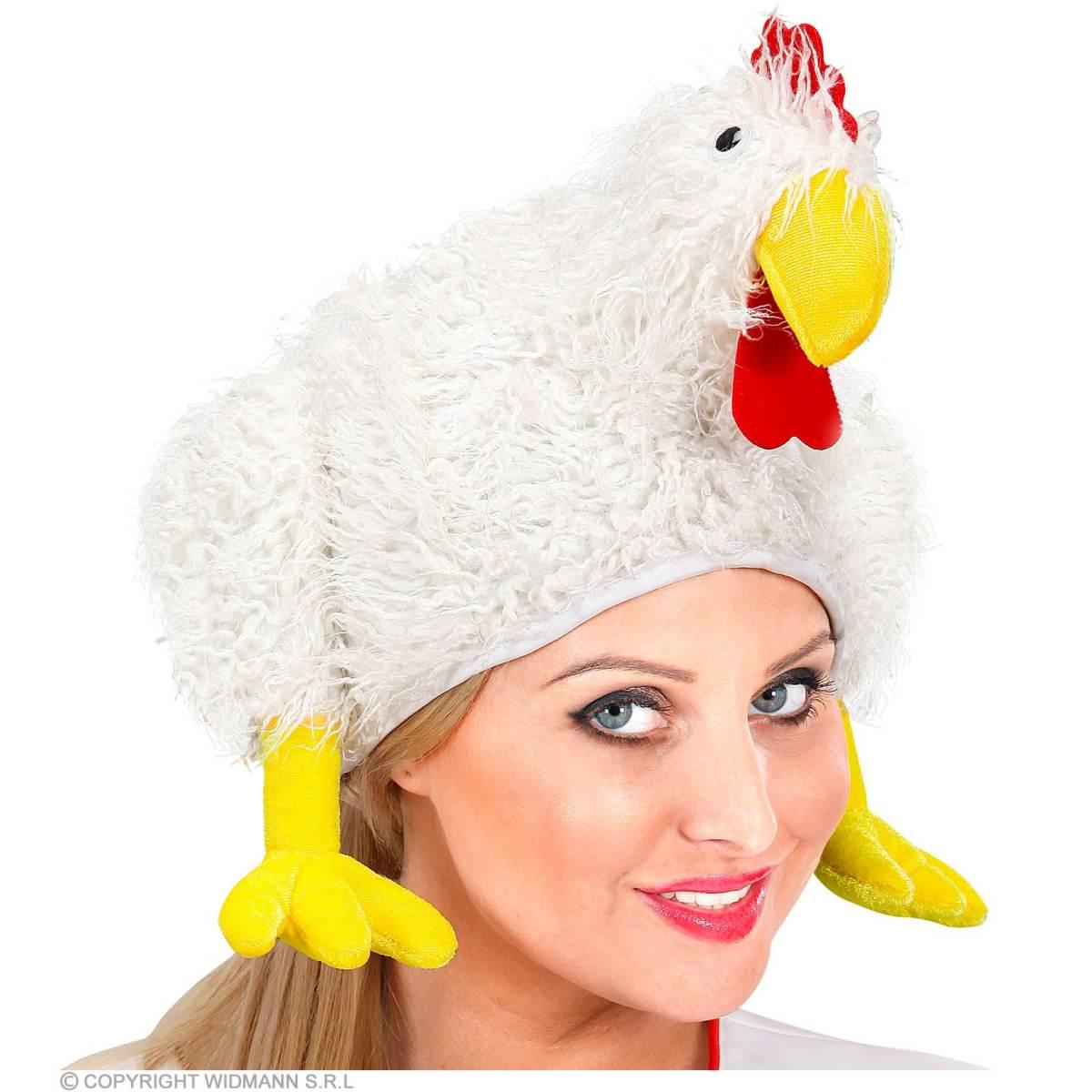 Cappello Pollo Peloso Bianco |Widmann