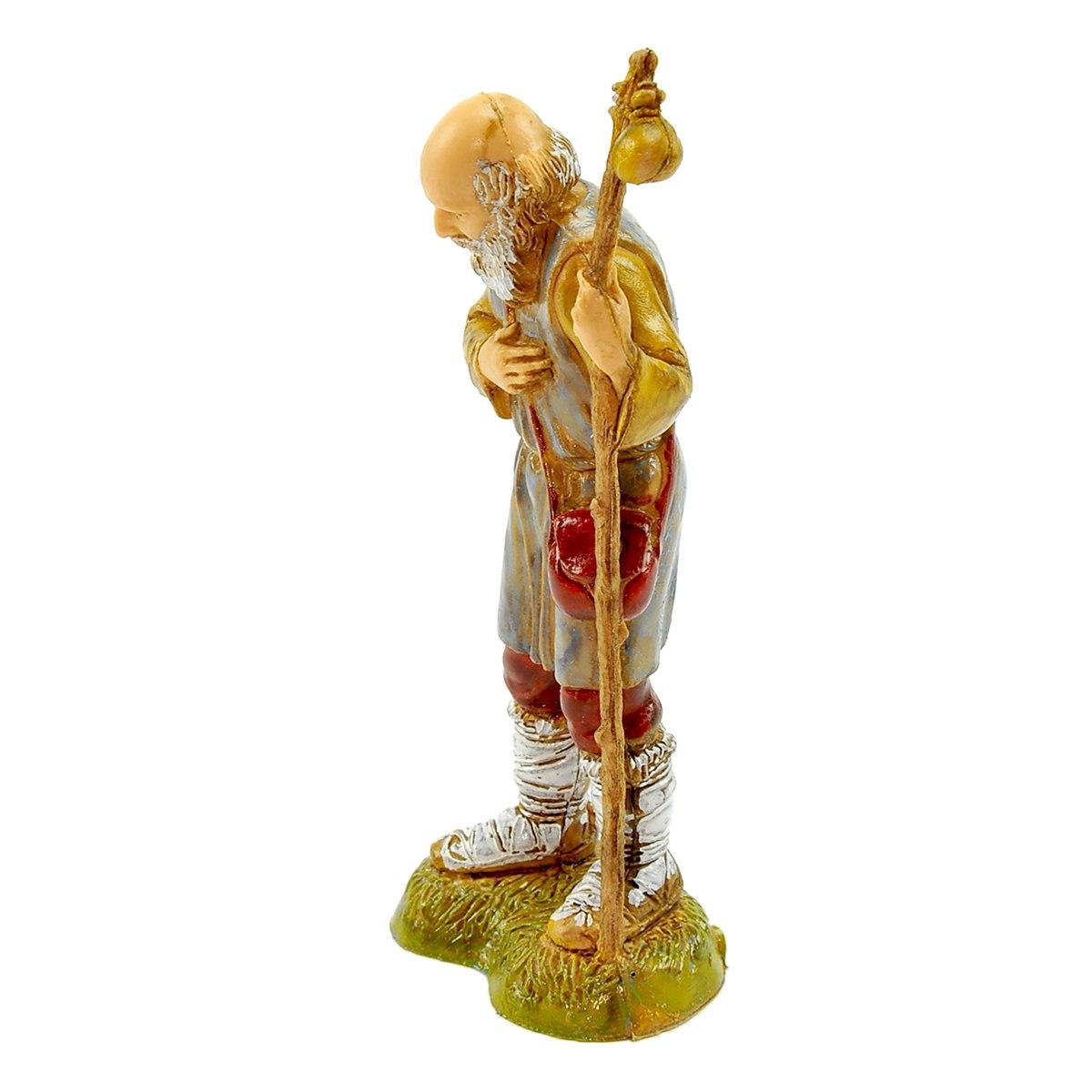 Statua cm.10 Vecchio con Bastone | Moranduzzo