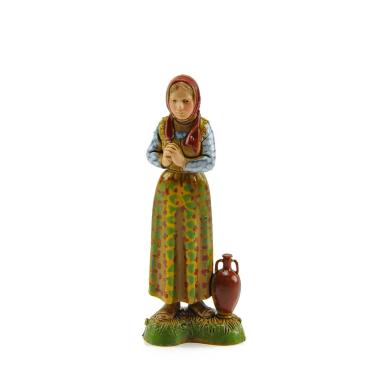 Statua cm.10 Donna con Anfora a Terra | Moranduzzo