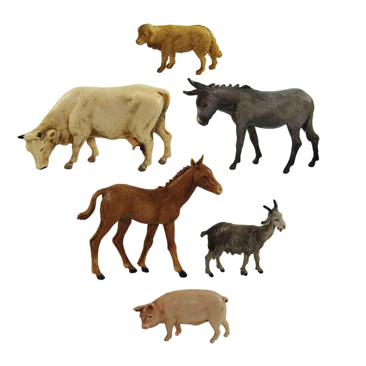 Animali da Fattoria Set pz.6 Statue da cm.6 | Moranduzzo