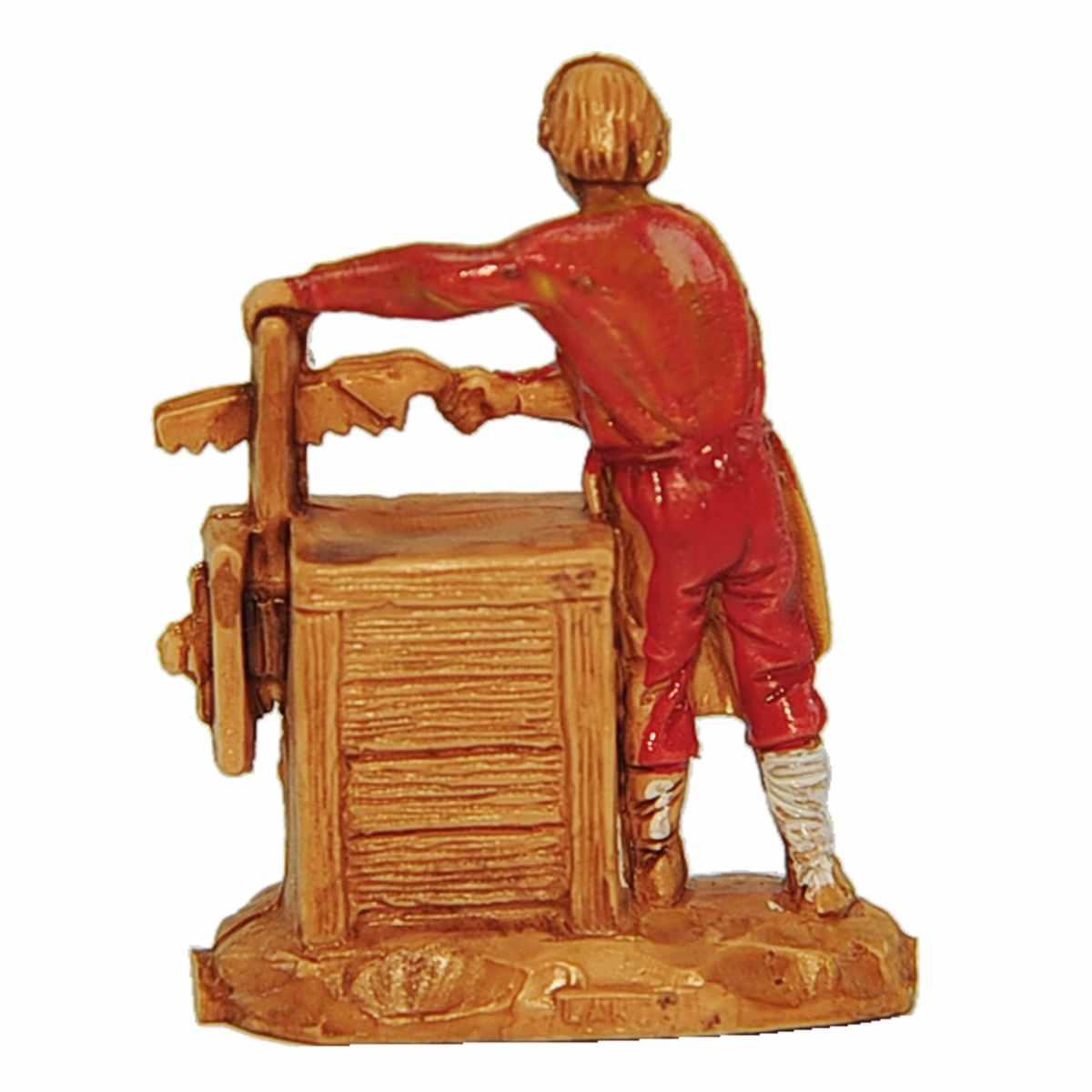 Statua cm.3,5 Falegname con Banco Lavoro | Moranduzzo