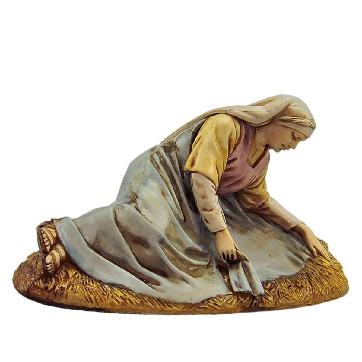 Natività cm.13 S. Giuseppe Bambinello Madonna Sdraiata Set pz.3 | Moranduzzo