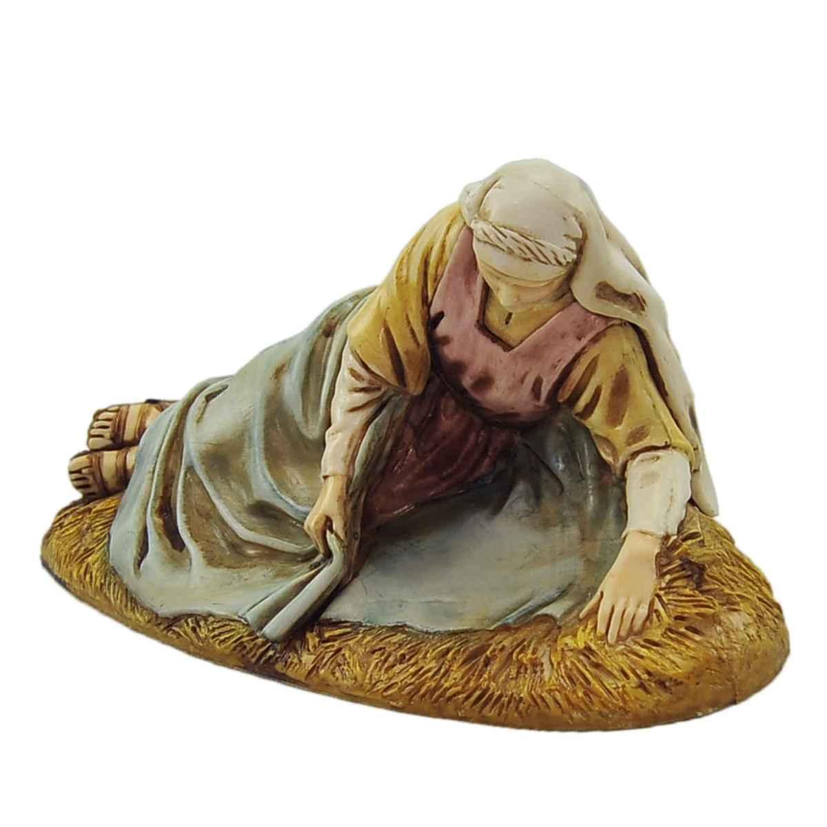 Natività cm.13 S. Giuseppe Bambinello Madonna Sdraiata Set pz.3 | Moranduzzo